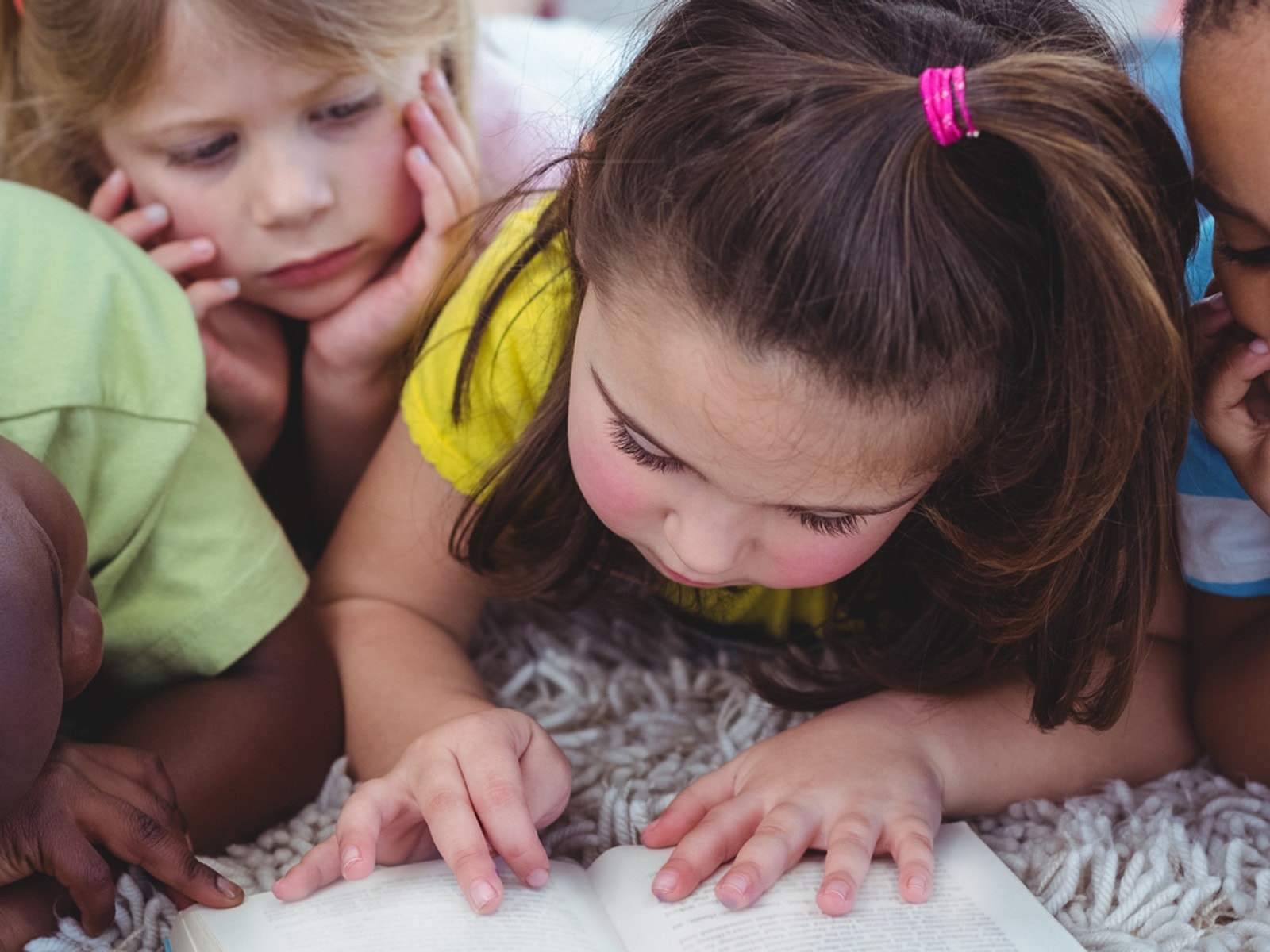 Children reading together