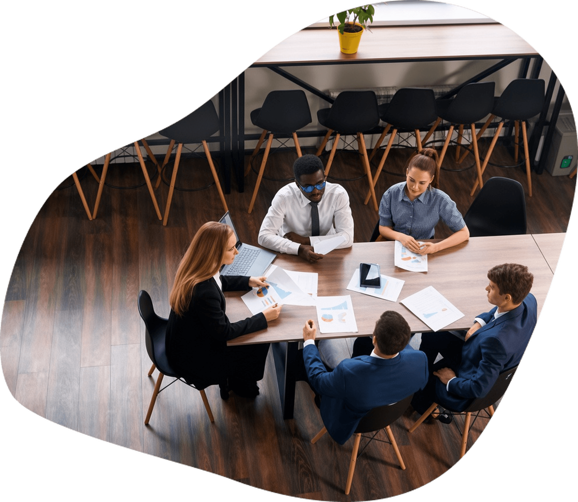 Business meeting or mentorship session